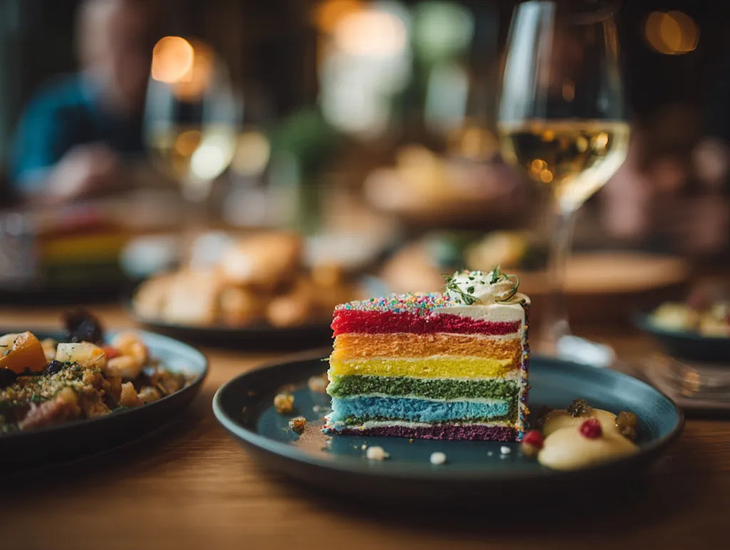 Rainbow Cake Dinner